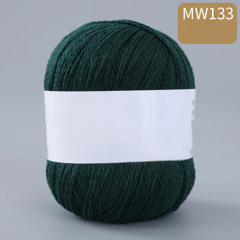 62 color 100% pure wool thread, Australian DIY14s/2 medium rough hand-knitted merino yarn