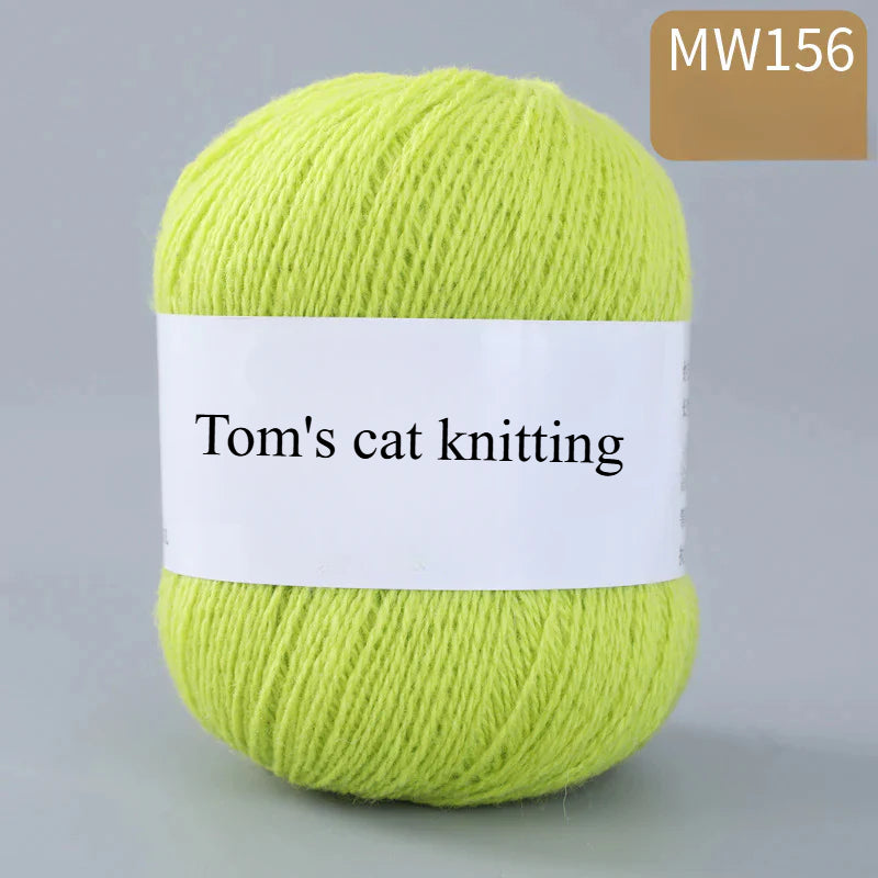 62 color 100% pure wool thread, Australian DIY14s/2 medium rough hand-knitted merino yarn