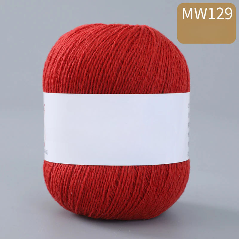 62 color 100% pure wool thread, Australian DIY14s/2 medium rough hand-knitted merino yarn