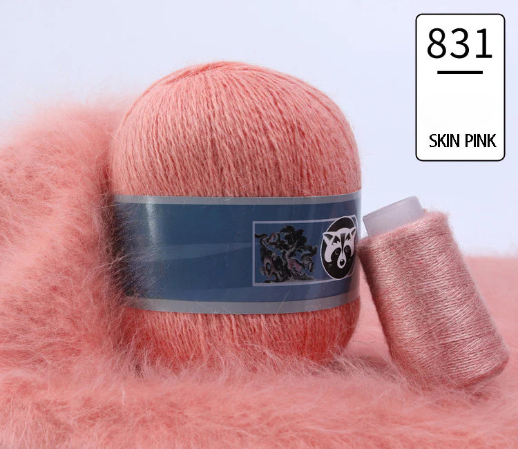 3 sets/bag, long-haired mink fleece yarn