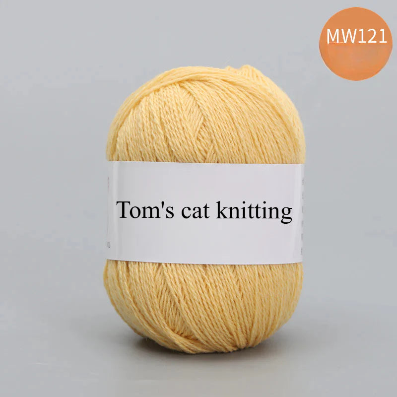 62 color 100% pure wool thread, Australian DIY14s/2 medium rough hand-knitted merino yarn