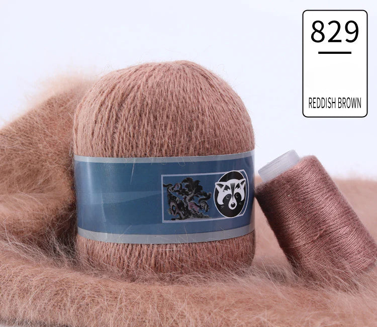 3 sets/bag, long-haired mink fleece yarn