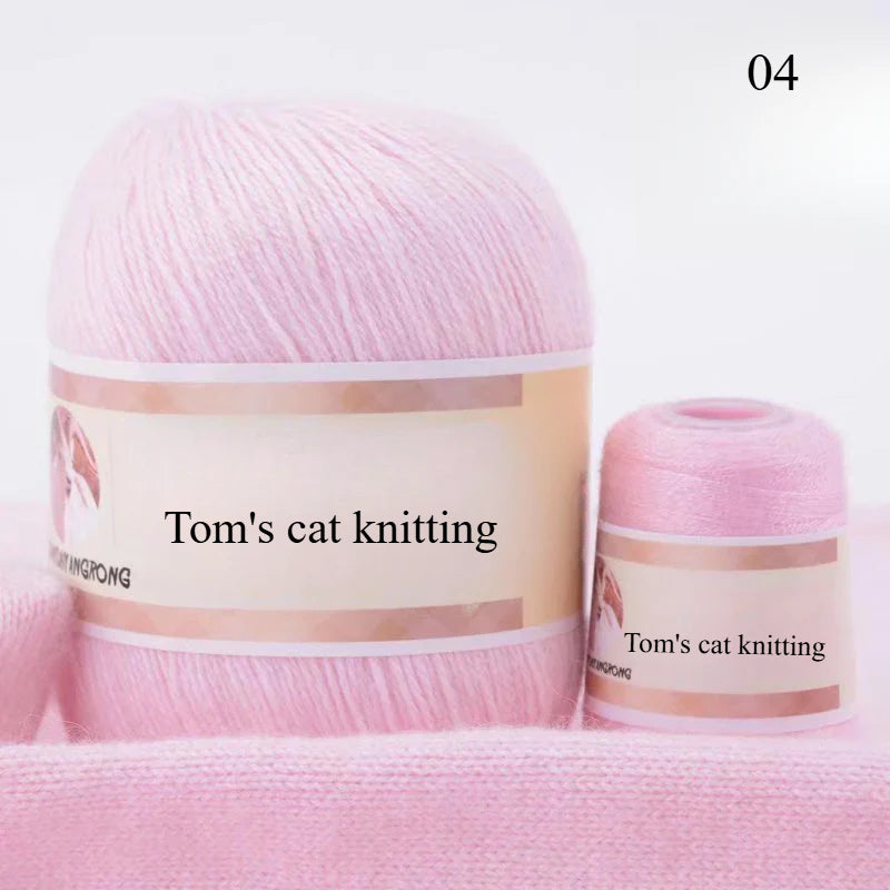 Medium and thick hand-woven 6 + 6 thread, machine-woven baby scarf thread, mink thread