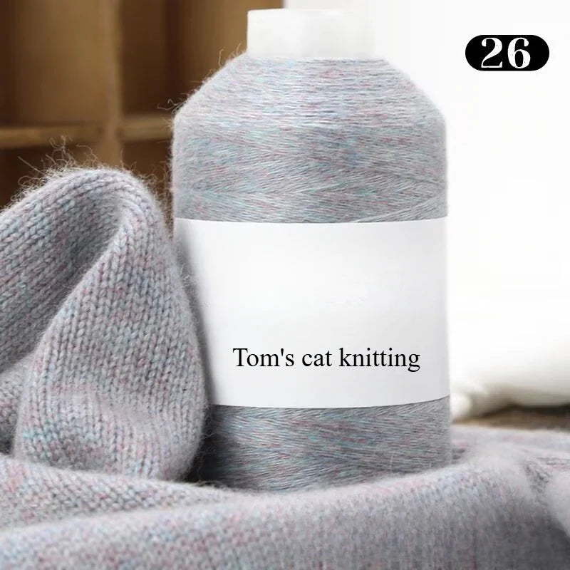 High-content cashmere 2 two axles medium and fine cashmere thread hand-knitted sweater crocheted doll