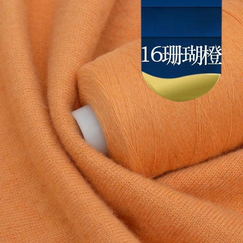 No standard woven cashmere thread 30% cashmere, beaded shiny silk hand-woven cashmere fine thread wool scarf DIY hand-woven