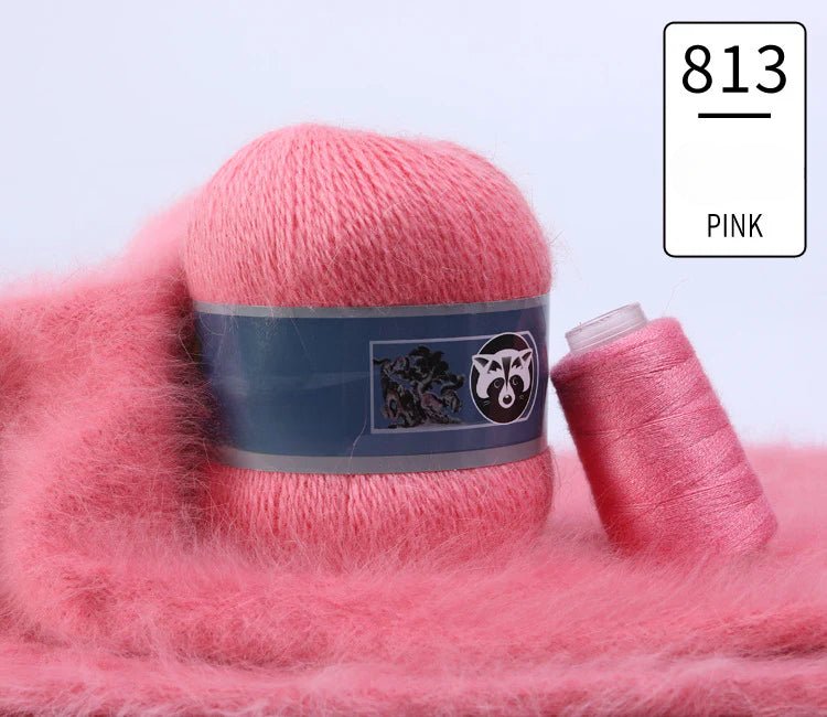 3 sets/bag, long-haired mink fleece yarn