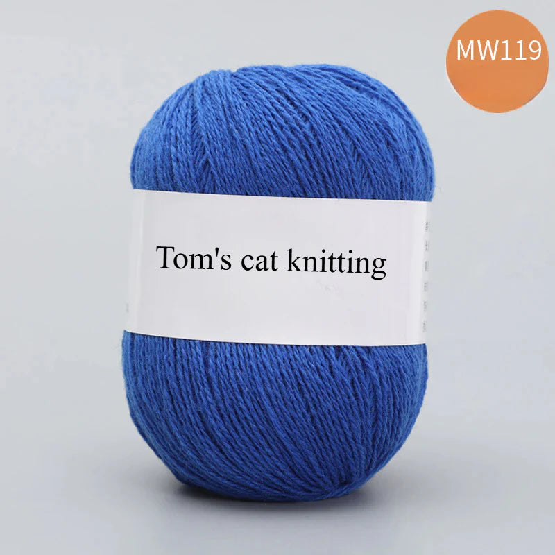 62 color 100% pure wool thread, Australian DIY14s/2 medium rough hand-knitted merino yarn