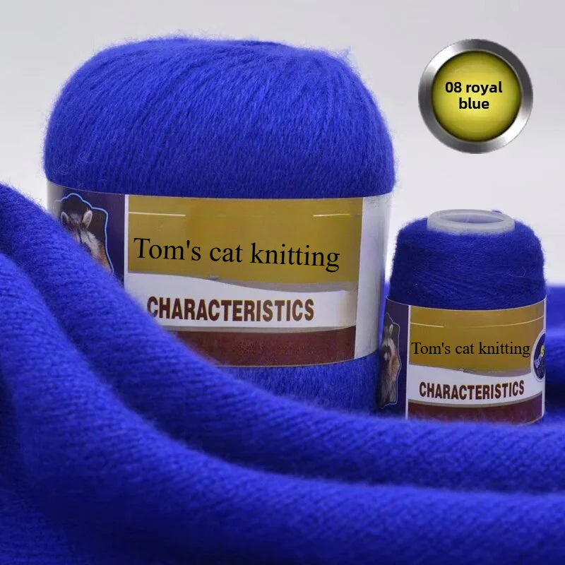 Mink thread wool ball self-woven scarf hat sweater jacket stick crochet DIY hand-woven material ball thread