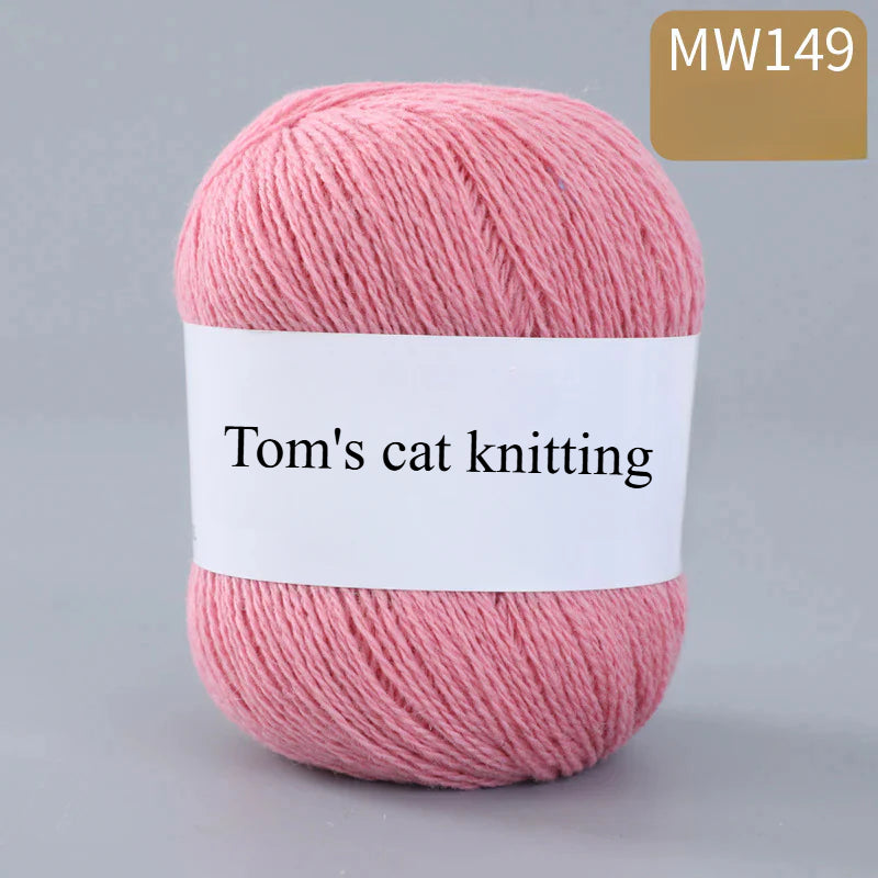 62 color 100% pure wool thread, Australian DIY14s/2 medium rough hand-knitted merino yarn