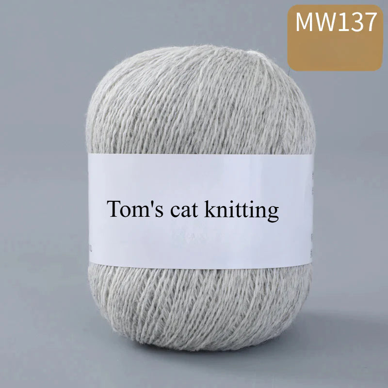 62 color 100% pure wool thread, Australian DIY14s/2 medium rough hand-knitted merino yarn