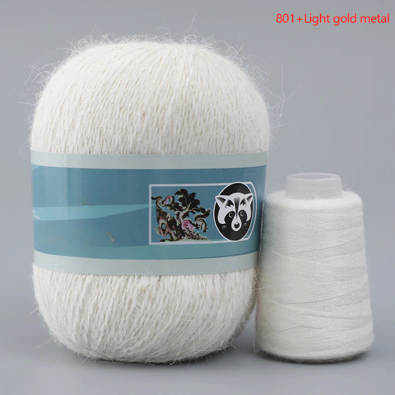 3 sets/bag, long-haired mink fleece yarn