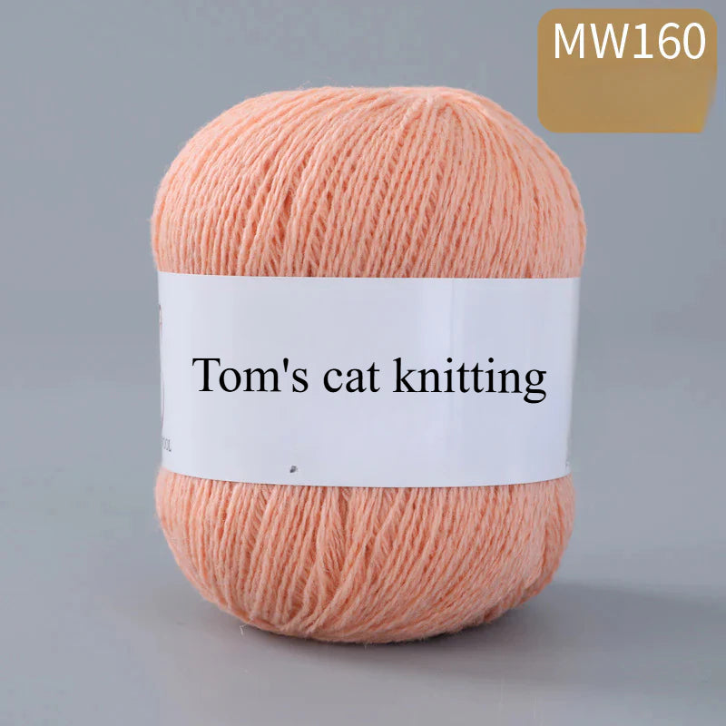 62 color 100% pure wool thread, Australian DIY14s/2 medium rough hand-knitted merino yarn