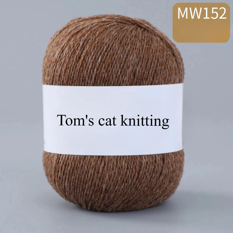 62 color 100% pure wool thread, Australian DIY14s/2 medium rough hand-knitted merino yarn
