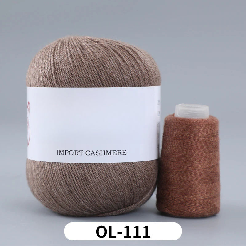 High matching hand-knitted cashmere thread DIY handmade three-strand medium-thick knitted wool thread 25-color