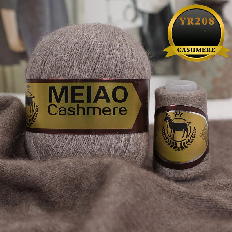 genuine high-end American and Australian platinum pure cashmere 6 + 6 boutique medium and rough hand-woven elastic sweater