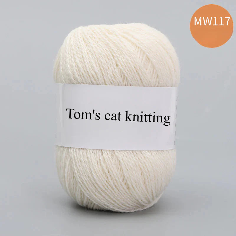 62 color 100% pure wool thread, Australian DIY14s/2 medium rough hand-knitted merino yarn