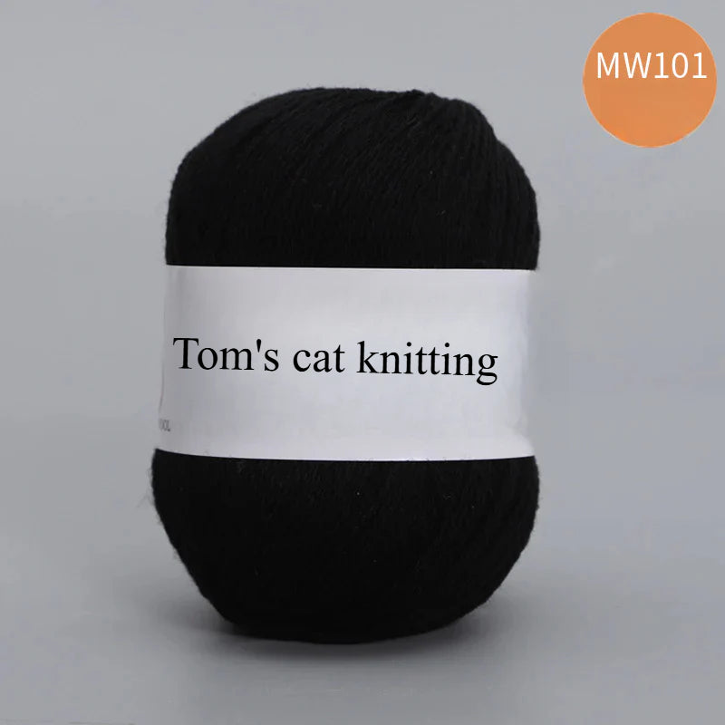 62 color 100% pure wool thread, Australian DIY14s/2 medium rough hand-knitted merino yarn