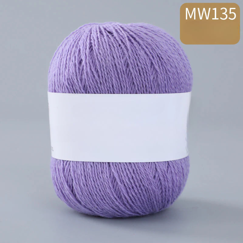 62 color 100% pure wool thread, Australian DIY14s/2 medium rough hand-knitted merino yarn