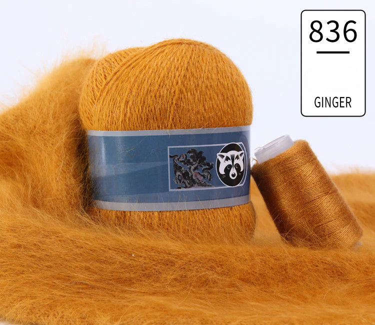 3 sets/bag, long-haired mink fleece yarn
