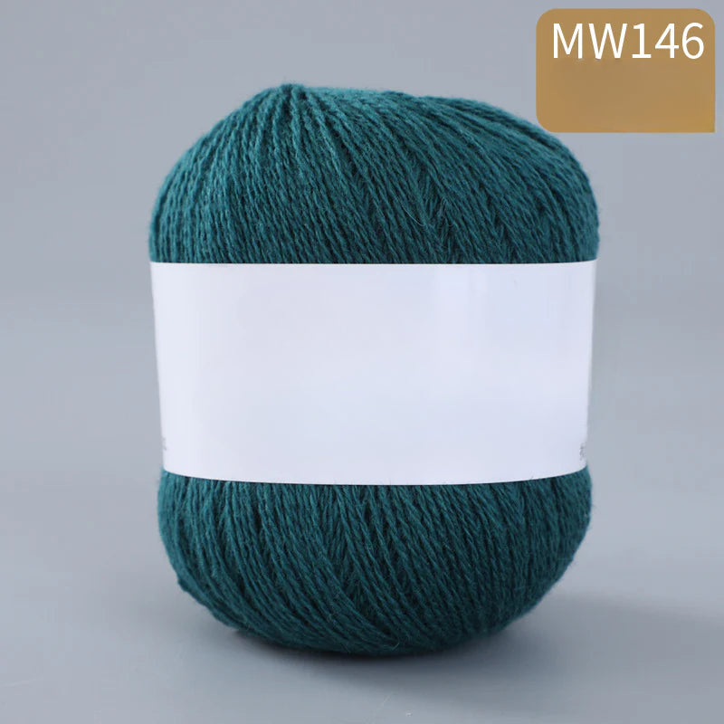 62 color 100% pure wool thread, Australian DIY14s/2 medium rough hand-knitted merino yarn