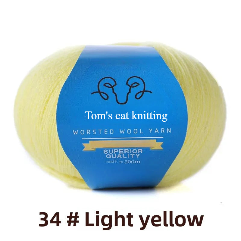 Ball thread 2 strands worsted fine wool lace thread hand-woven sweater scarf shawl thread fine wool thread