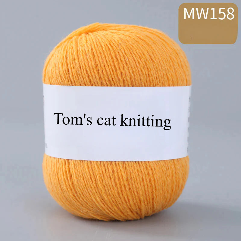 62 color 100% pure wool thread, Australian DIY14s/2 medium rough hand-knitted merino yarn