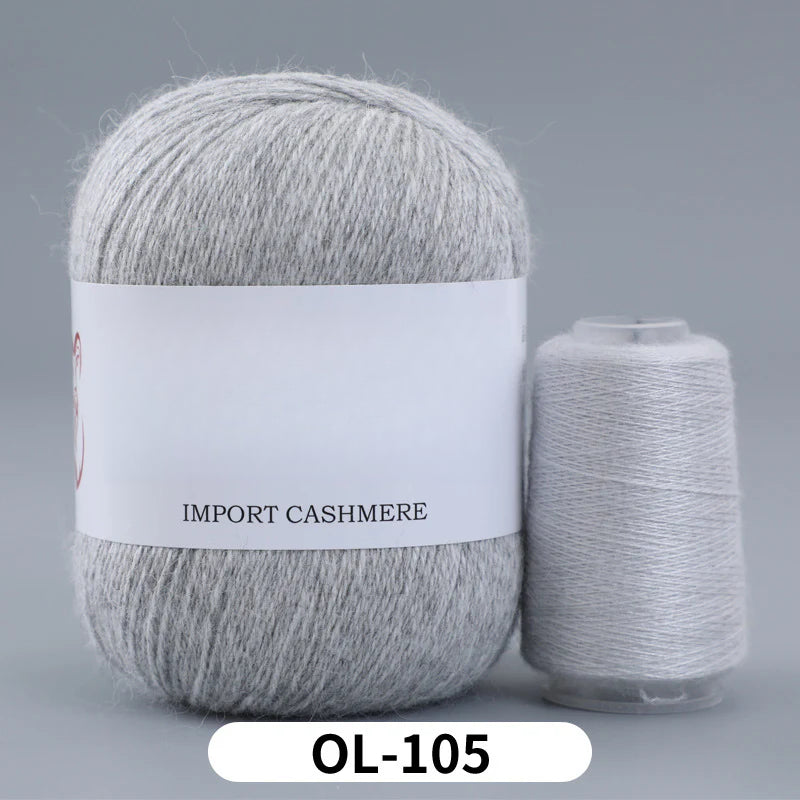 High matching hand-knitted cashmere thread DIY handmade three-strand medium-thick knitted wool thread 25-color
