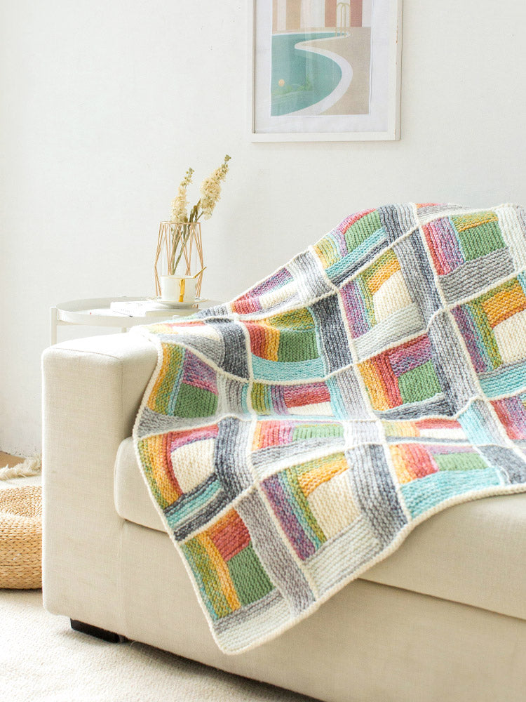 Knit handmade   Blanket      Cotton thread   Special gift