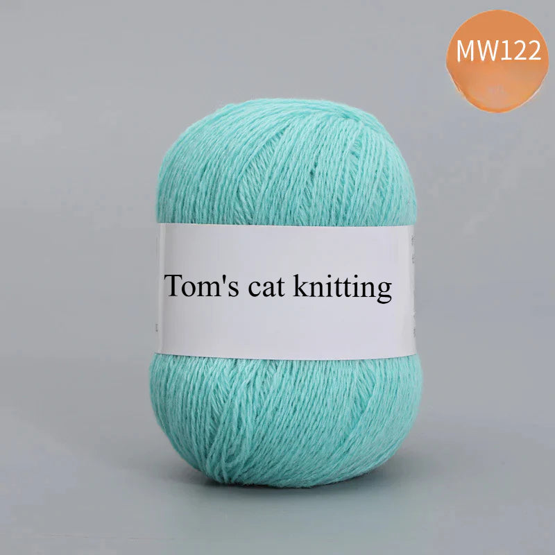 62 color 100% pure wool thread, Australian DIY14s/2 medium rough hand-knitted merino yarn