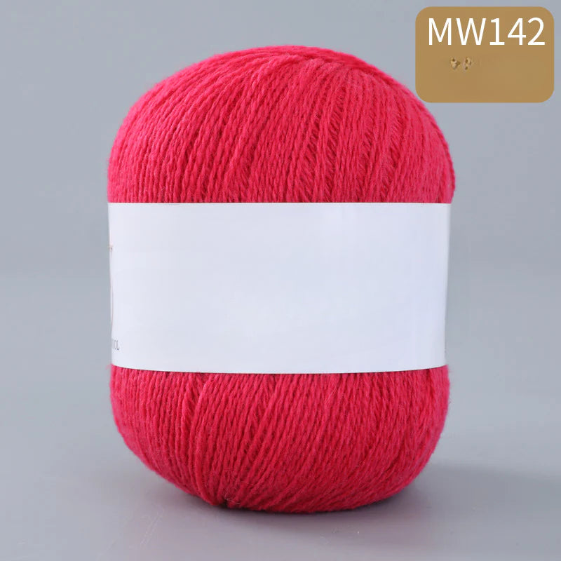 62 color 100% pure wool thread, Australian DIY14s/2 medium rough hand-knitted merino yarn