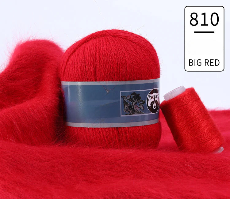 3 sets/bag, long-haired mink fleece yarn