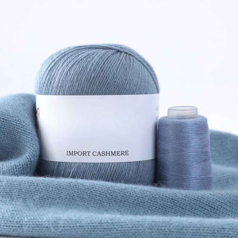 High matching hand-knitted cashmere thread DIY handmade three-strand medium-thick knitted wool thread 25-color