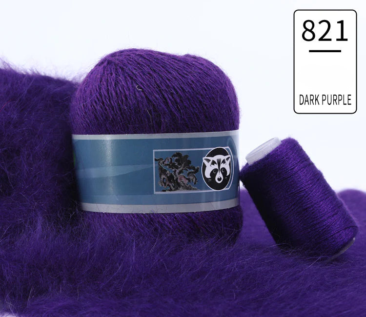 3 sets/bag, long-haired mink fleece yarn