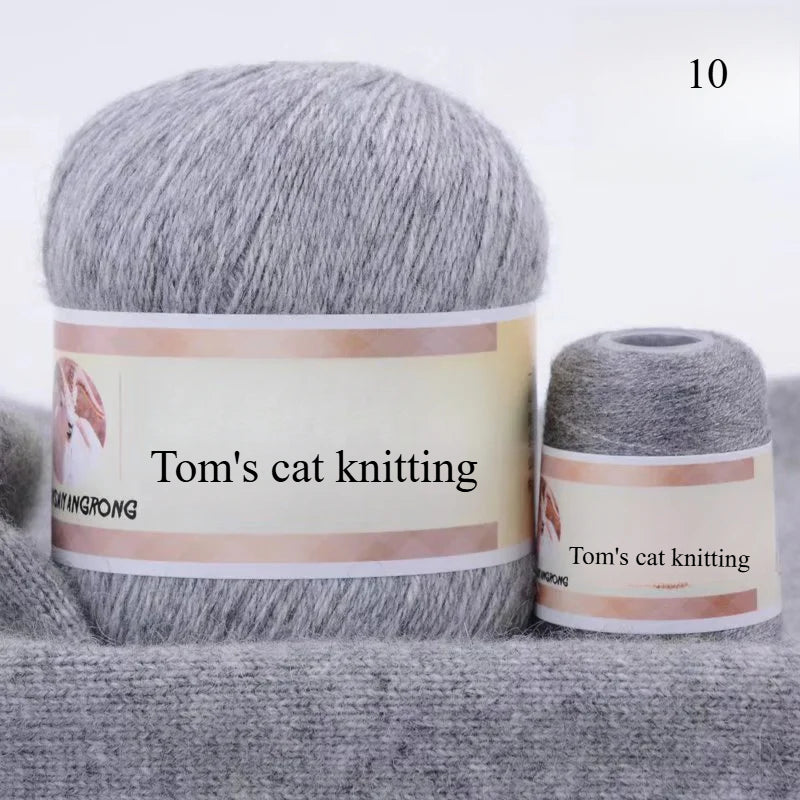 Medium and thick hand-woven 6 + 6 thread, machine-woven baby scarf thread, mink thread