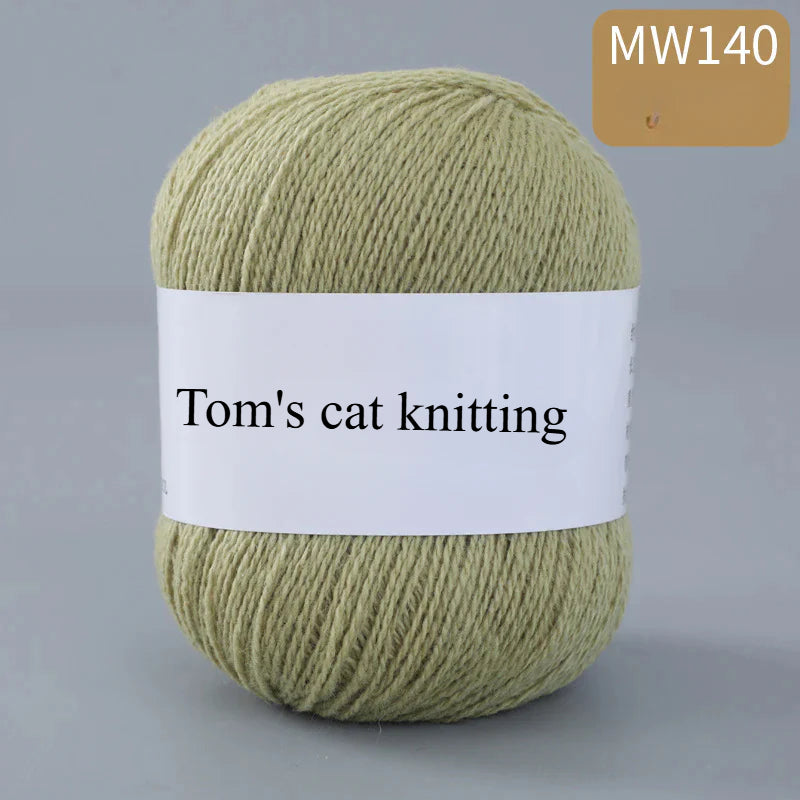 62 color 100% pure wool thread, Australian DIY14s/2 medium rough hand-knitted merino yarn
