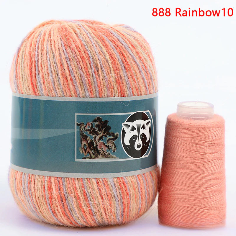 3 sets/bag, long-haired mink fleece yarn