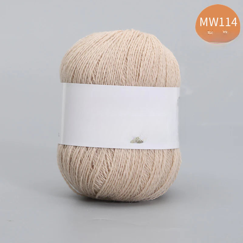 62 color 100% pure wool thread, Australian DIY14s/2 medium rough hand-knitted merino yarn