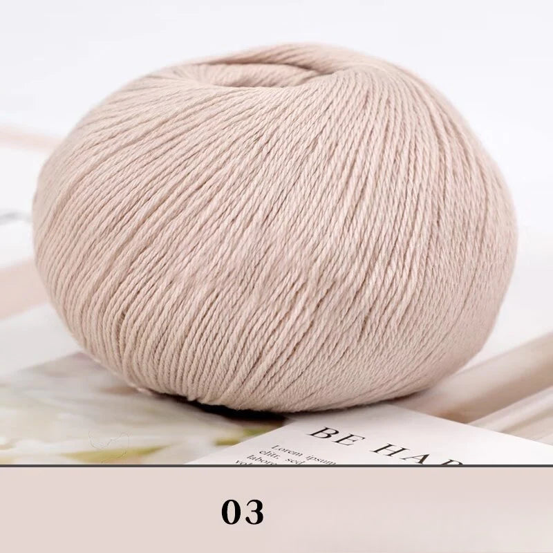 Cashmere thread, hand-woven medium and rough sweater, scarf, wool ball