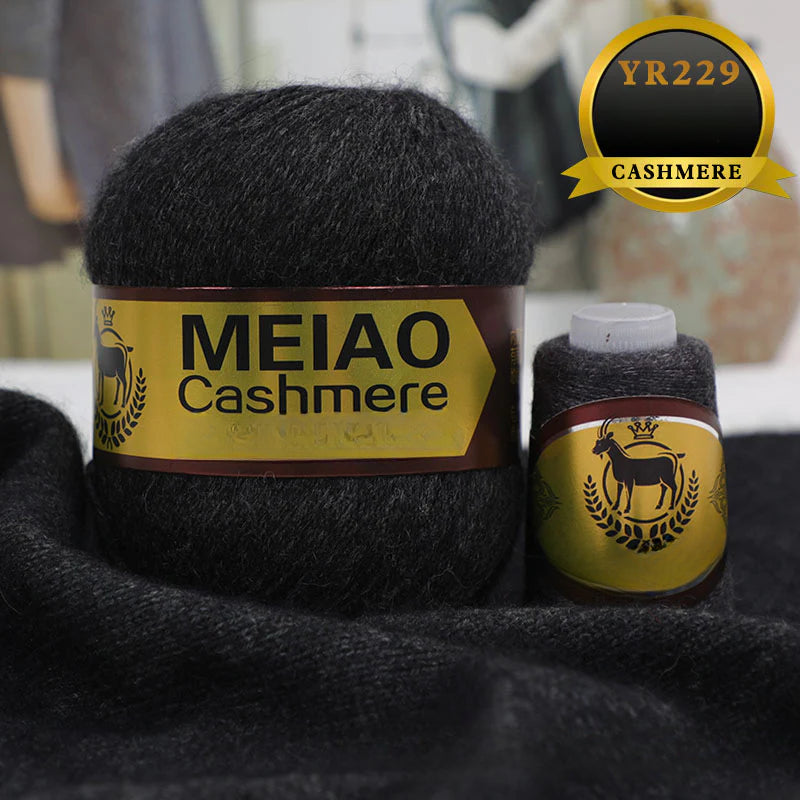 genuine high-end American and Australian platinum pure cashmere 6 + 6 boutique medium and rough hand-woven elastic sweater
