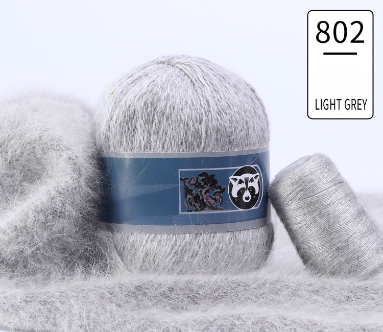 3 sets/bag, long-haired mink fleece yarn