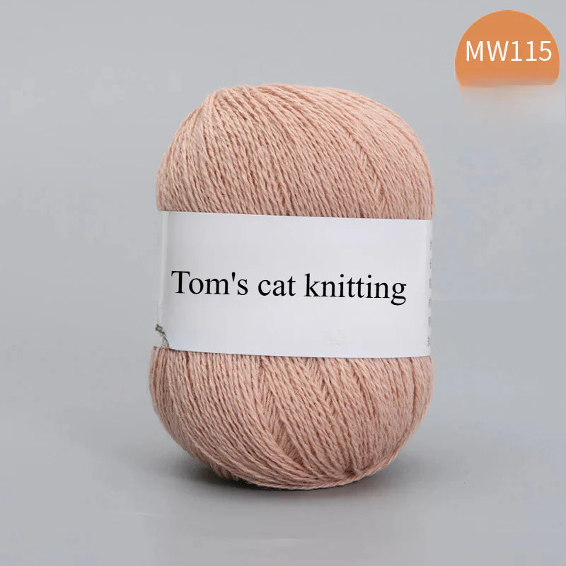 62 color 100% pure wool thread, Australian DIY14s/2 medium rough hand-knitted merino yarn