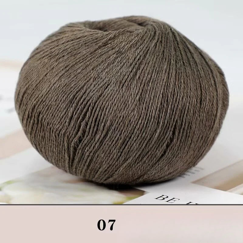 Cashmere thread, hand-woven medium and rough sweater, scarf, wool ball