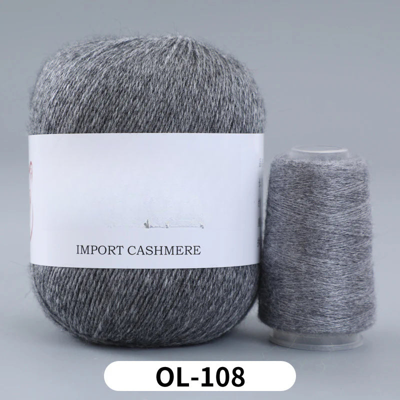 High matching hand-knitted cashmere thread DIY handmade three-strand medium-thick knitted wool thread 25-color