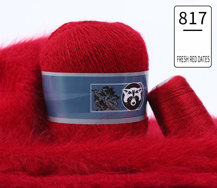 3 sets/bag, long-haired mink fleece yarn