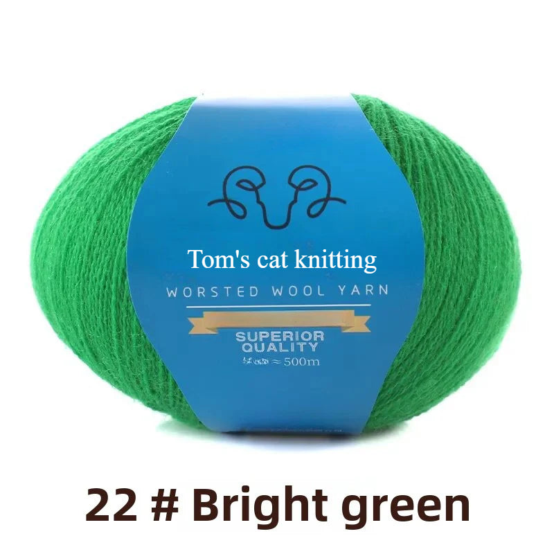 Ball thread 2 strands worsted fine wool lace thread hand-woven sweater scarf shawl thread fine wool thread