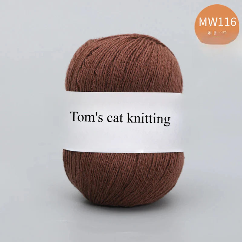 62 color 100% pure wool thread, Australian DIY14s/2 medium rough hand-knitted merino yarn