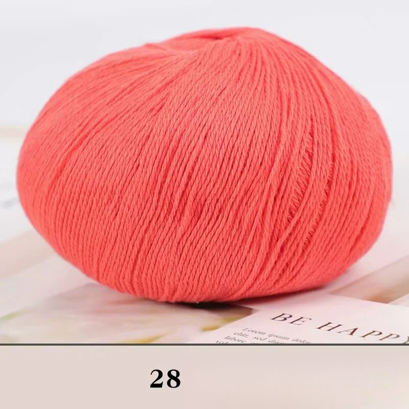 Cashmere thread, hand-woven medium and rough sweater, scarf, wool ball