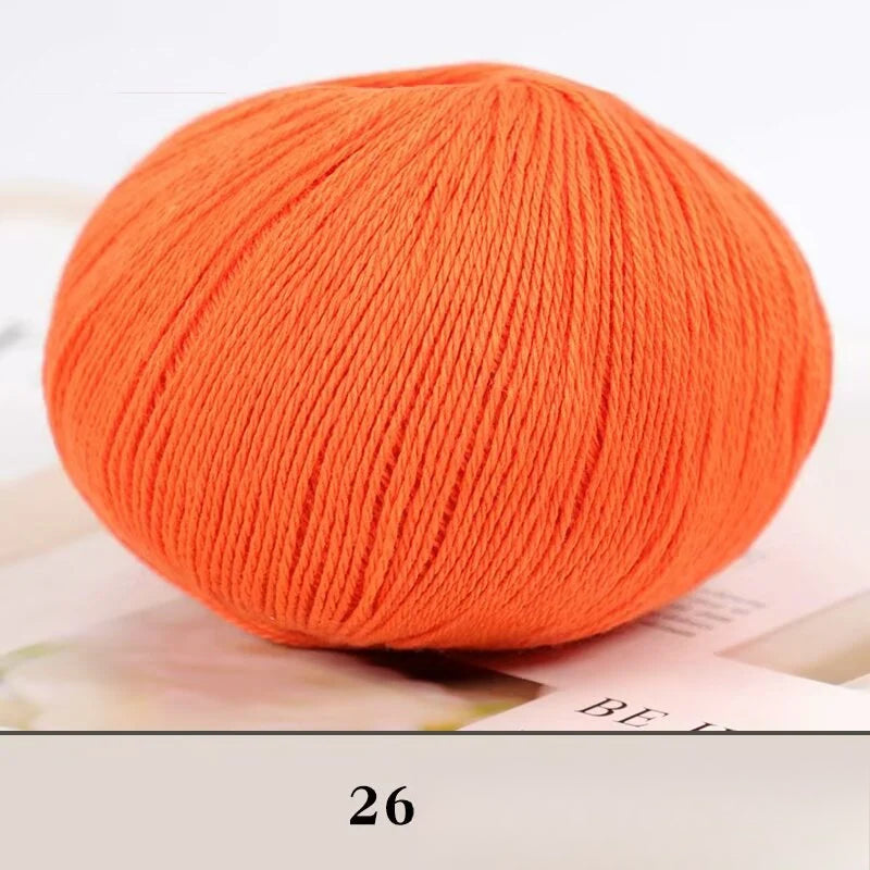 Cashmere thread, hand-woven medium and rough sweater, scarf, wool ball