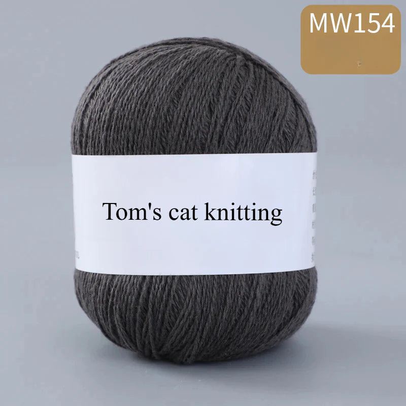 62 color 100% pure wool thread, Australian DIY14s/2 medium rough hand-knitted merino yarn