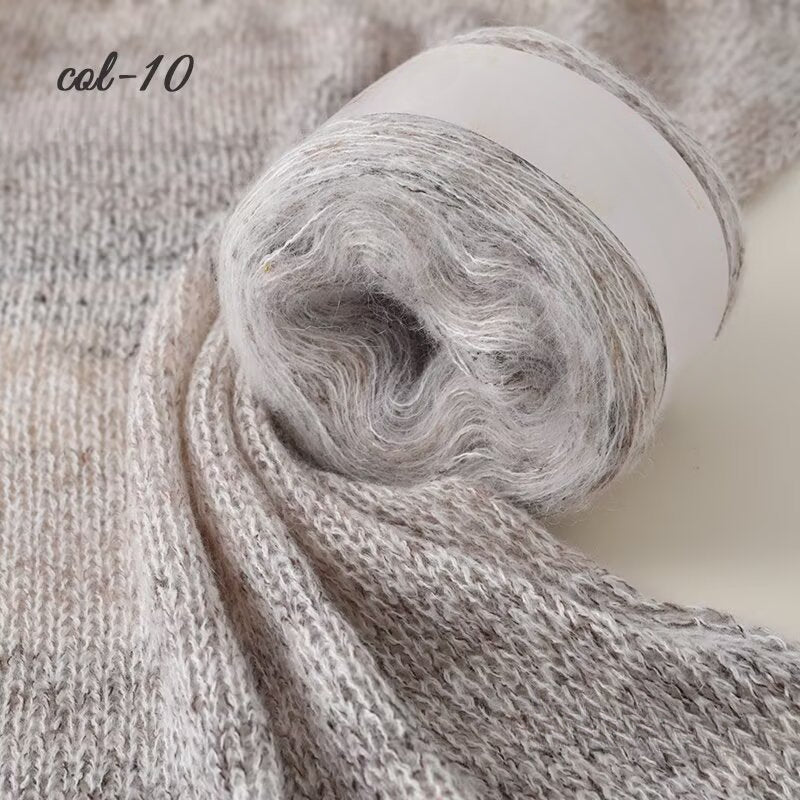 Long-section dyed mohair hand-woven sweater cake line DIY scarf line hand-woven sweater ball line